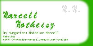 marcell notheisz business card